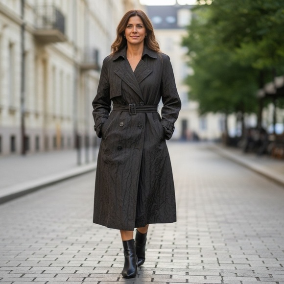 Ralph Lauren Black Raincoat ♥️ - Picture 2 of 11